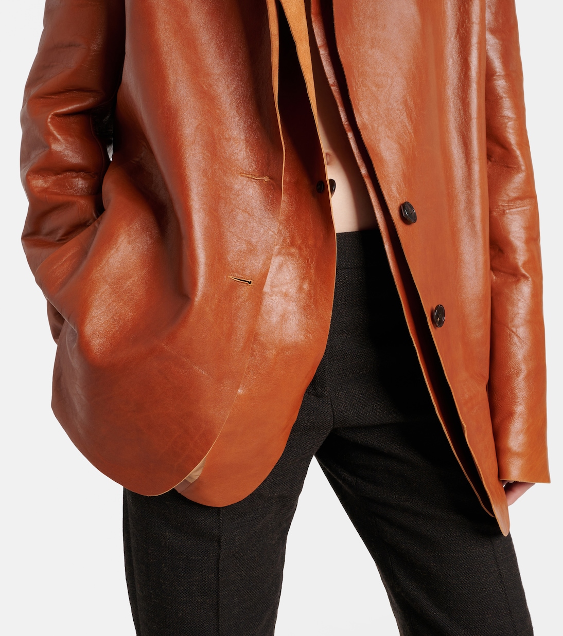Blazer Lysandre aus Leder | The Row
