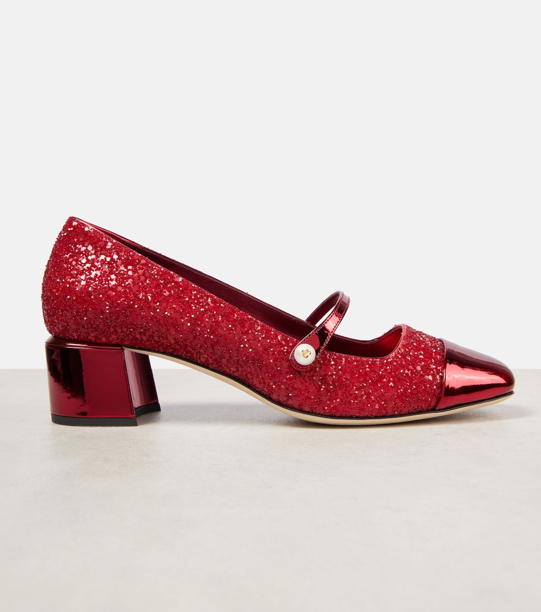 Escarpins Elisa 45 en cuir à paillettes | Jimmy Choo