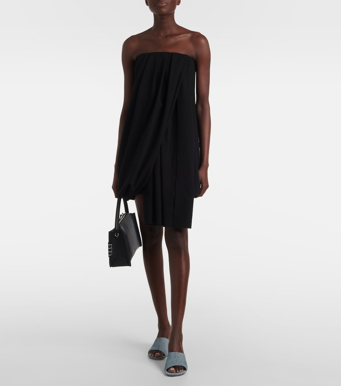 Mocassini in denim con dettagli in pelle firmati JW Anderson