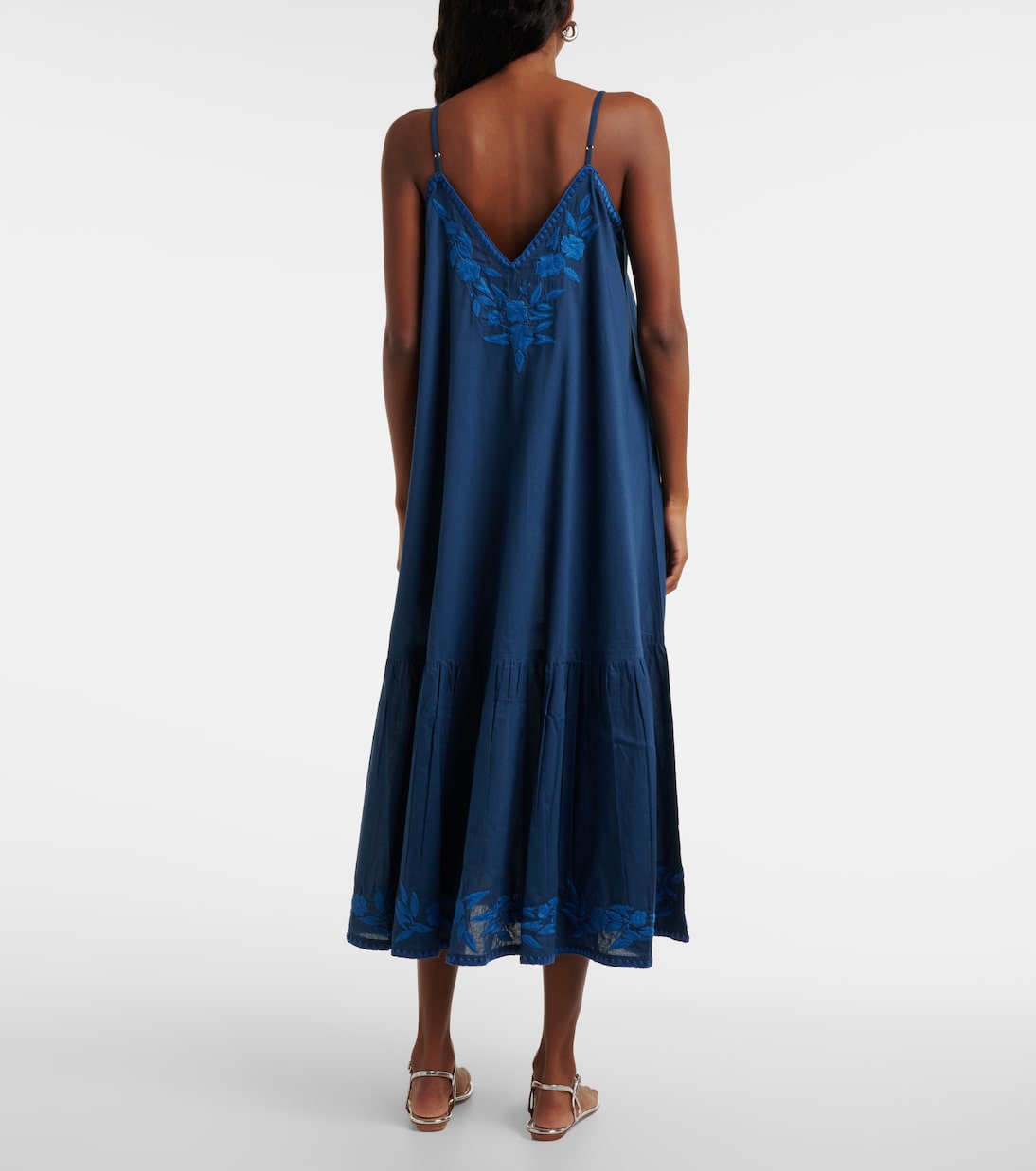 Abito midi in chambray di cotone | Juliet Dunn