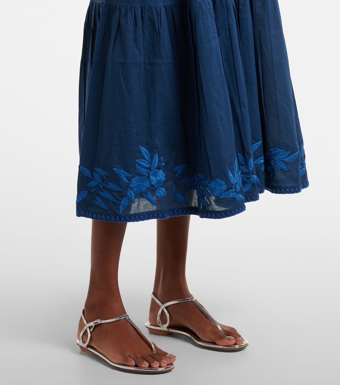 Abito midi in chambray di cotone | Juliet Dunn