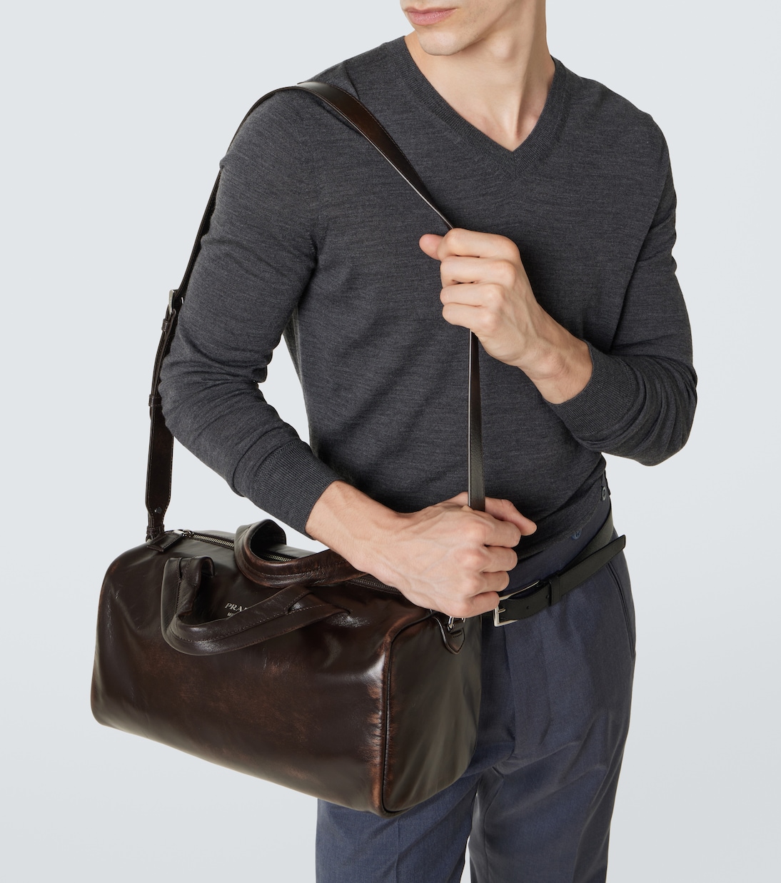 Weekender Small aus Leder | Prada