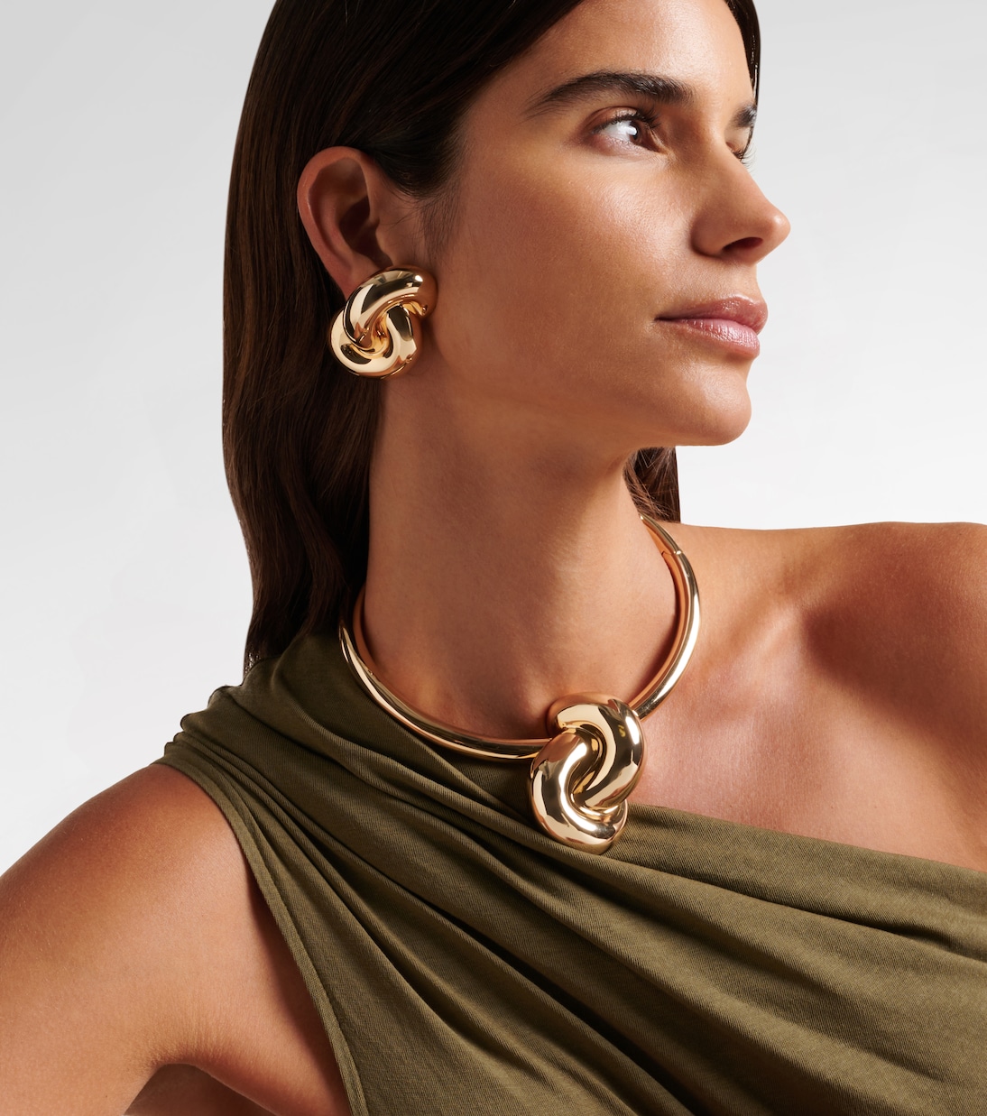 Boucles d'oreilles clip Knot en or 10 ct  | Jennifer Fisher