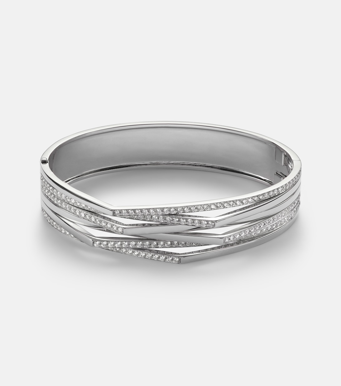Antifer 18kt white gold cuff bracelet with diamonds | Repossi