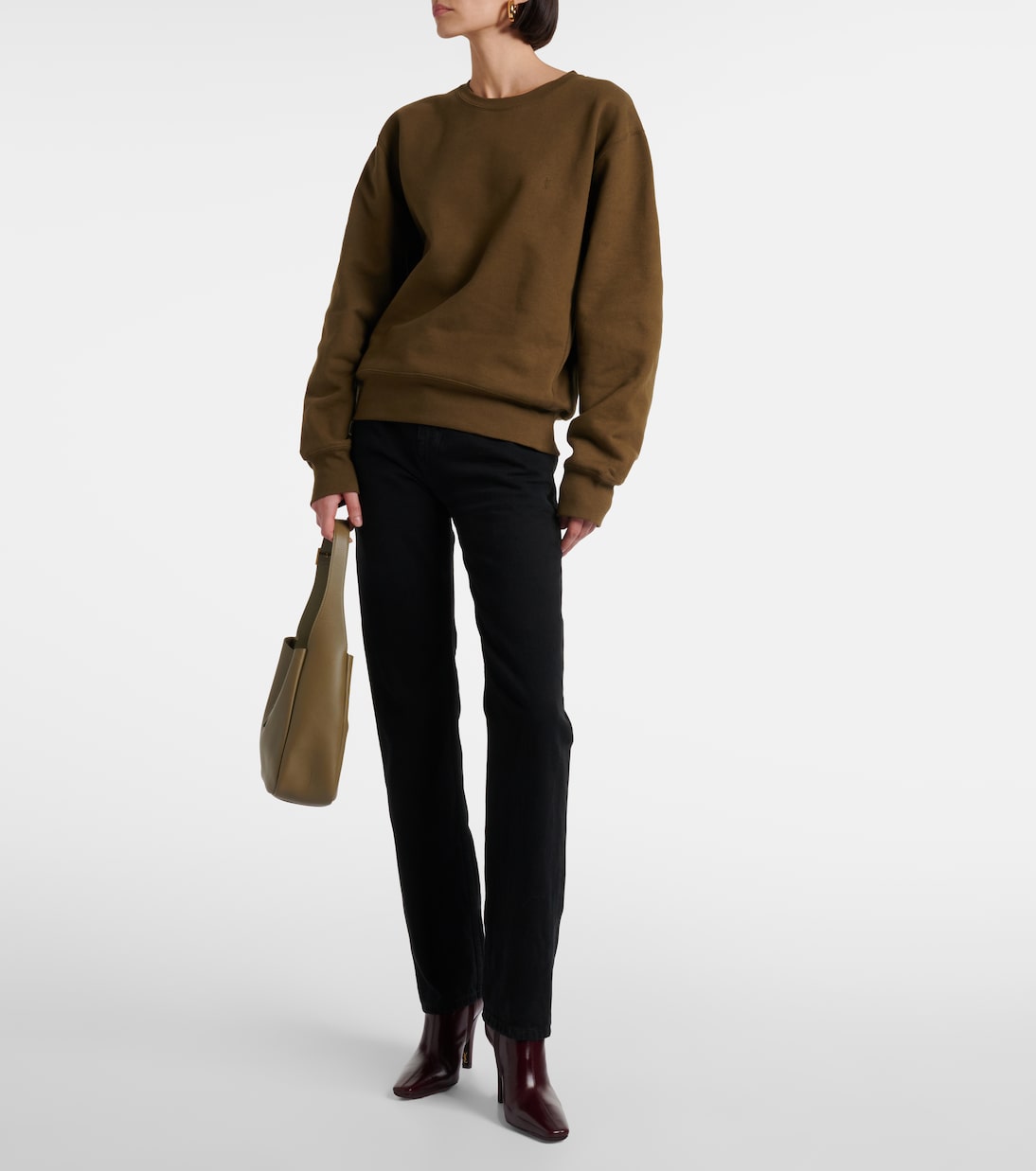 Felpa Cassandre in cotone | Saint Laurent