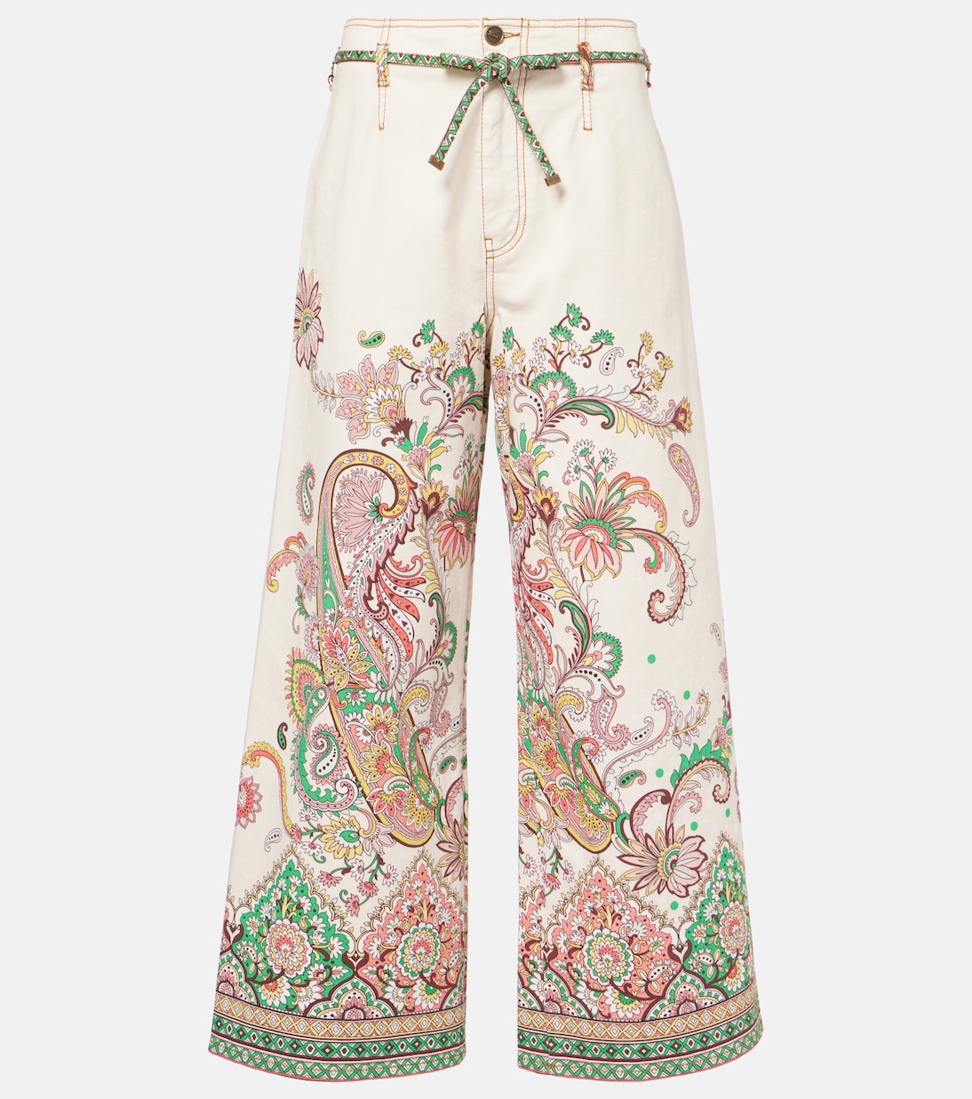 Pantalon ample imprimé en coton mélangé | Etro