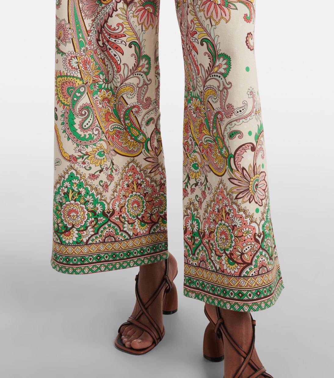 Pantalon ample imprimé en coton mélangé | Etro