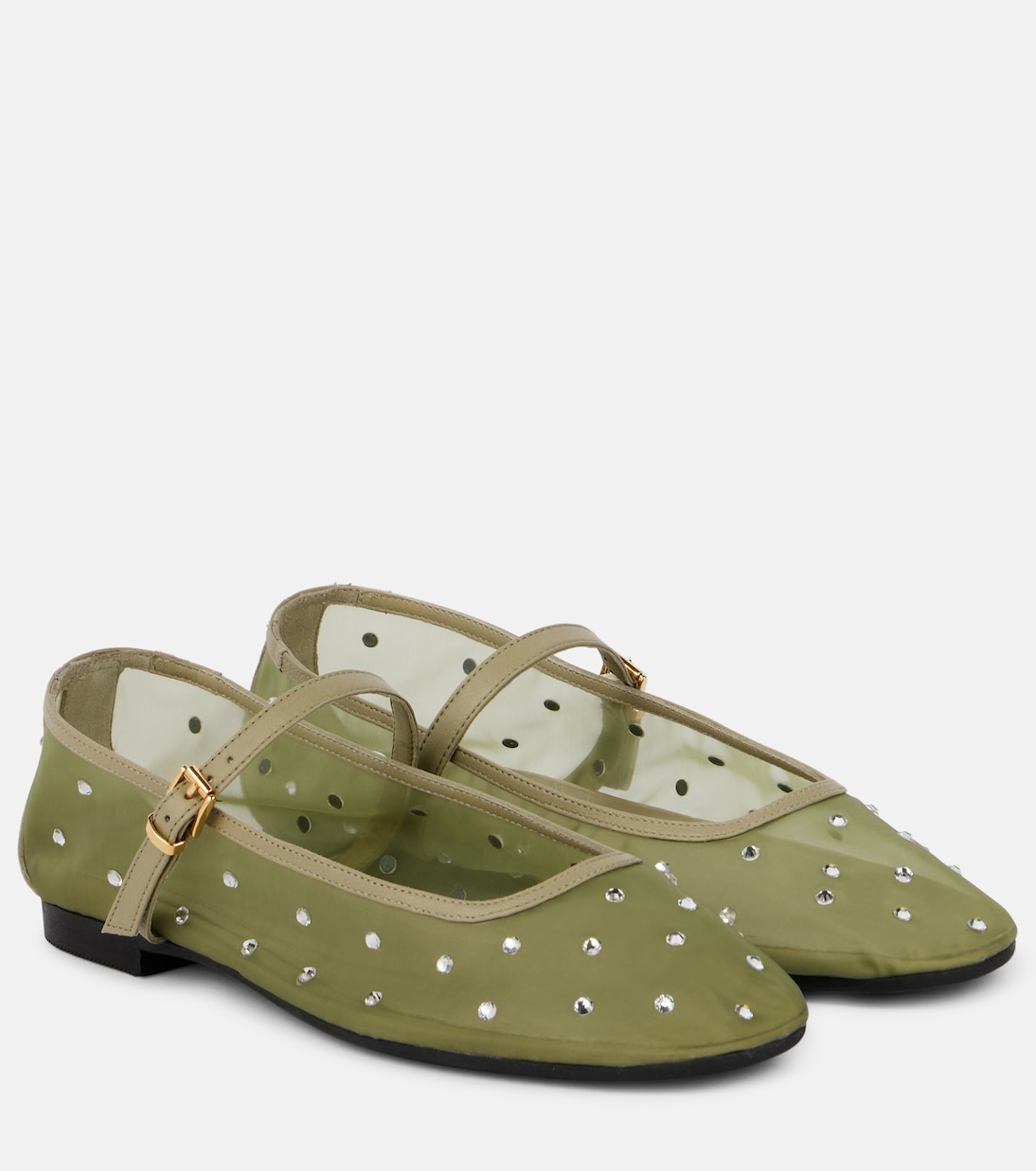 Mylena embellished Mary Jane flats | Souliers Martinez