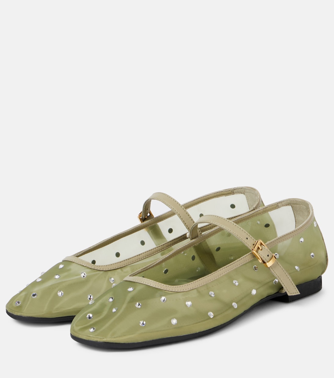 Mylena embellished Mary Jane flats | Souliers Martinez