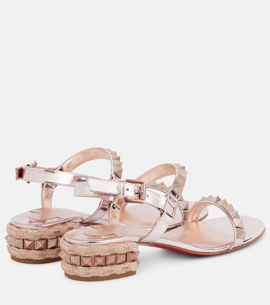 Pyrasand 30 mirrored leather sandals  | Christian Louboutin