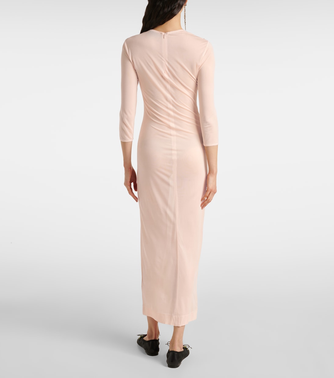 Abito midi in mesh con cristalli | Simone Rocha