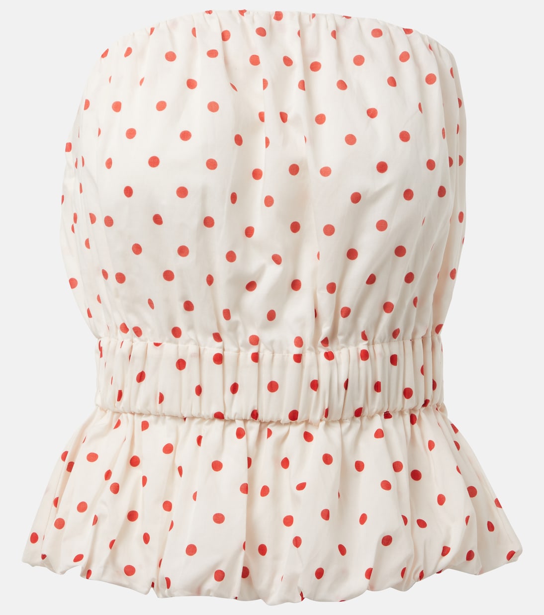 Aurelia polka-dot linen top | Posse