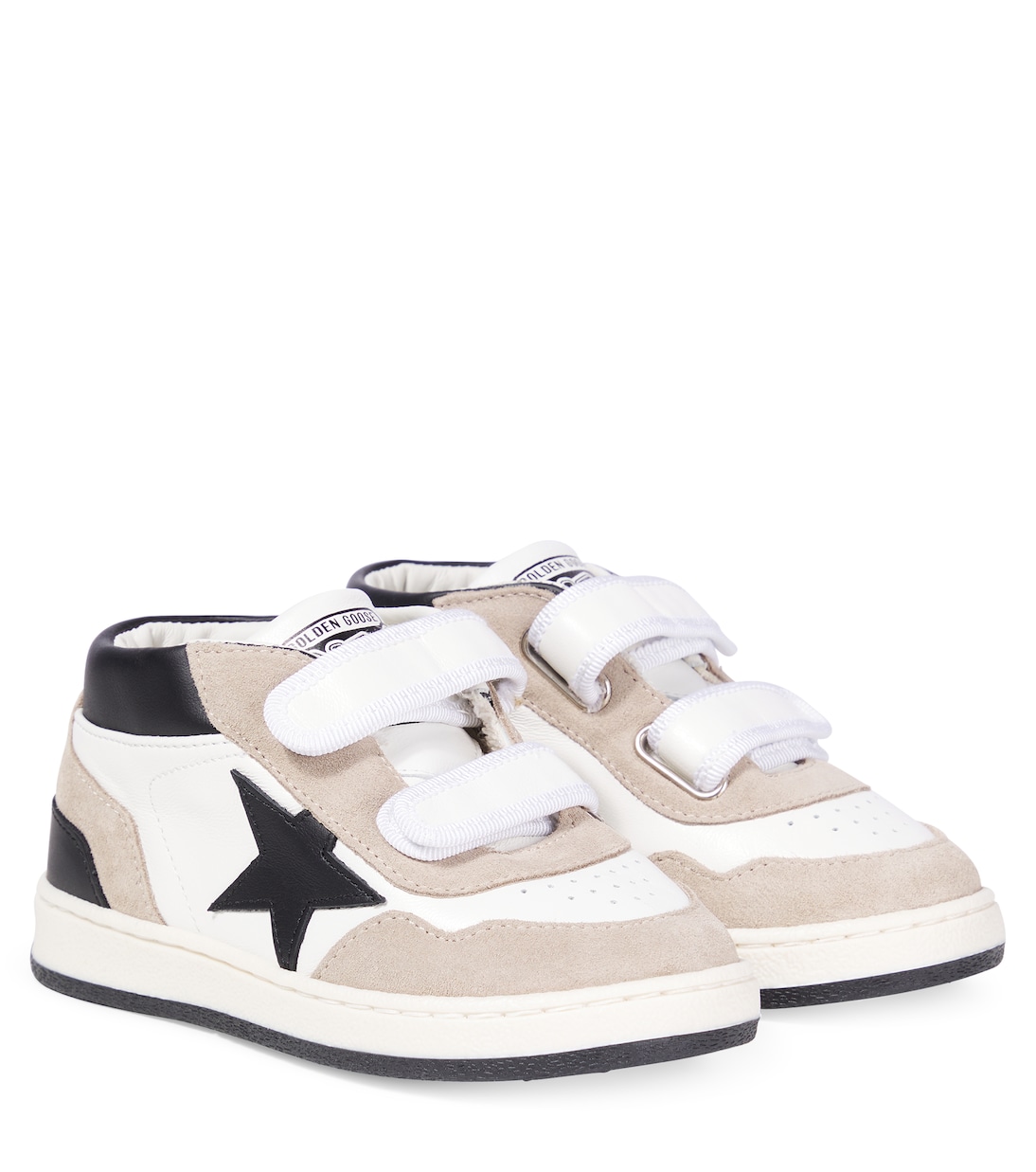 June suede and leather high-top sneakers | Golden Goose Kids