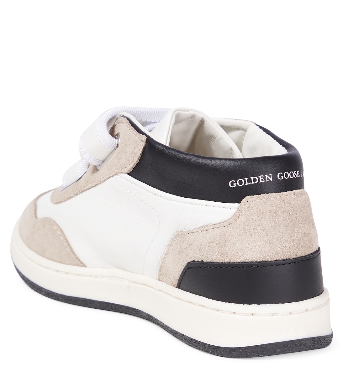 June suede and leather high-top sneakers | Golden Goose Kids