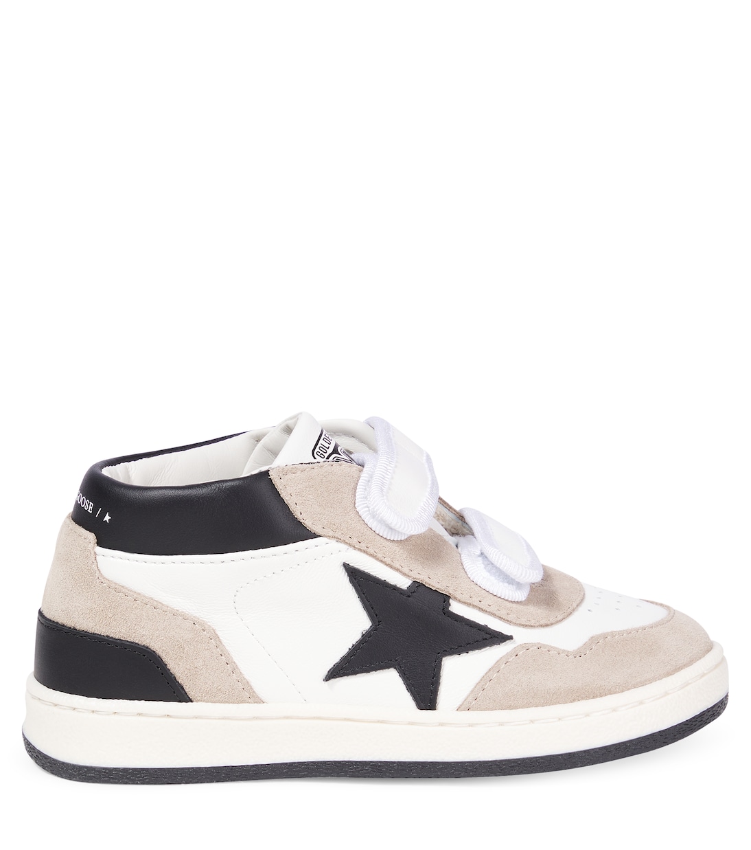 June suede and leather high-top sneakers | Golden Goose Kids