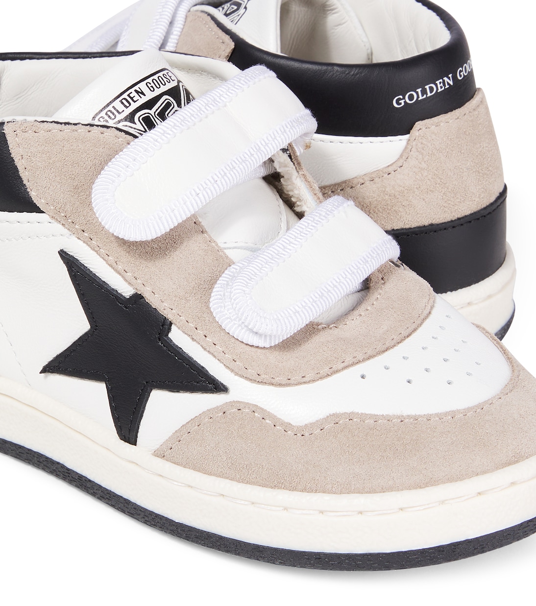 June suede and leather high-top sneakers | Golden Goose Kids