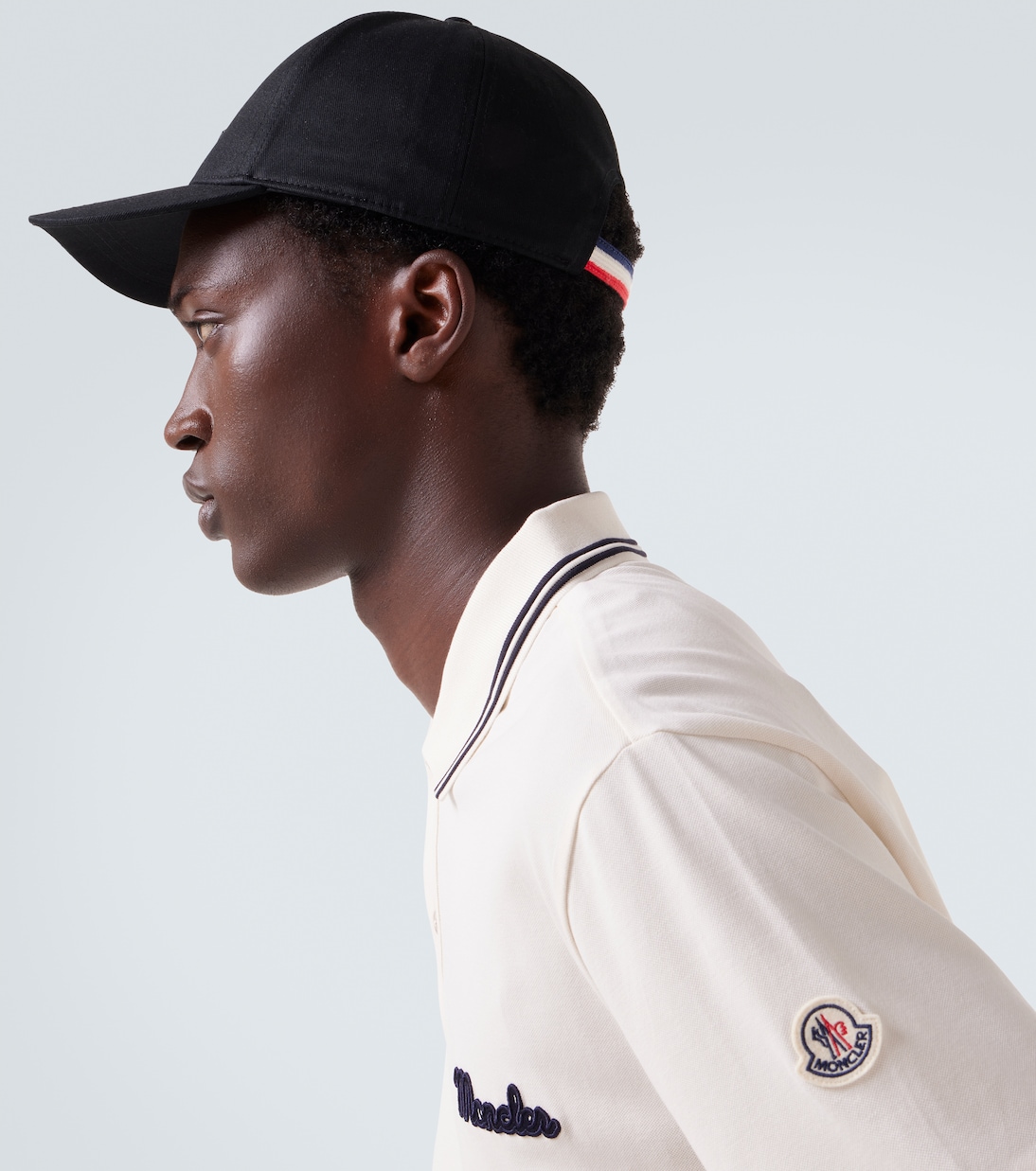 Baseballcap aus Baumwolle mit Leder | Moncler