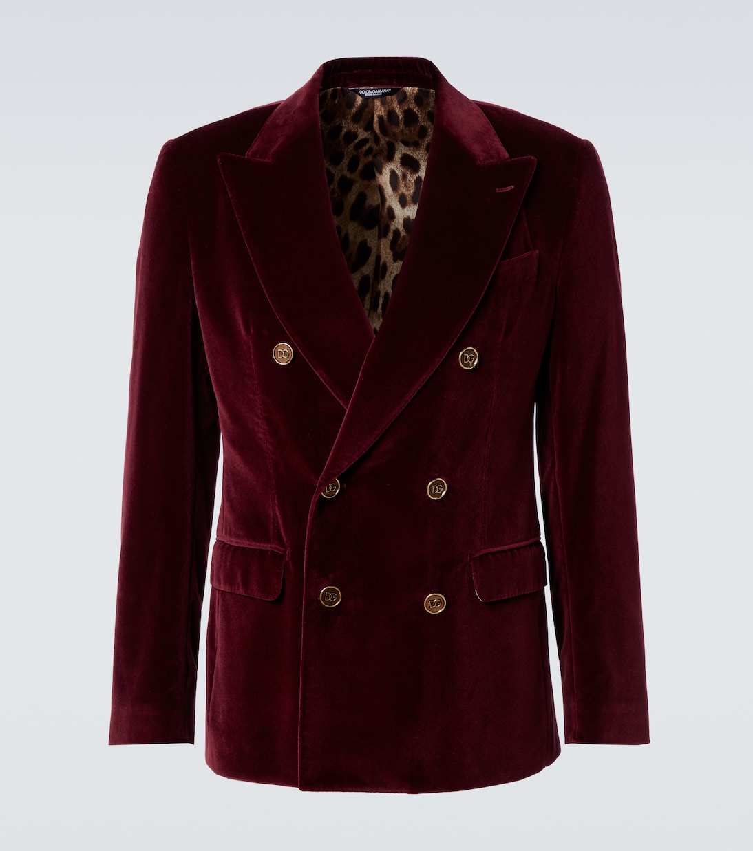 Double-breasted cotton velvet blazer | Dolce&Gabbana