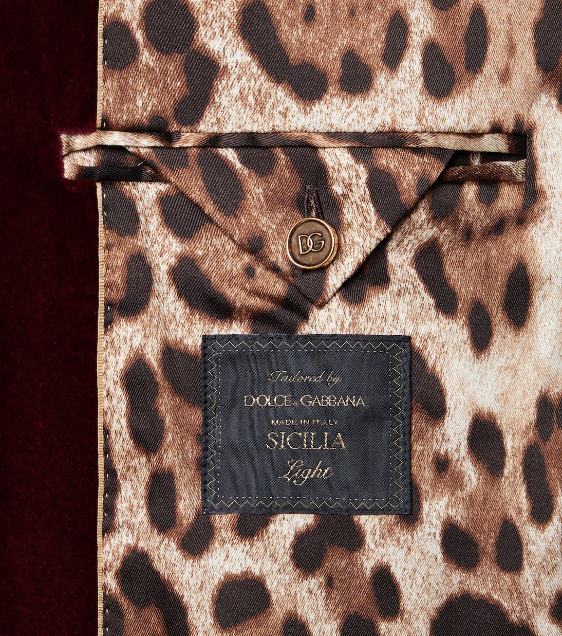 Double-breasted cotton velvet blazer | Dolce&Gabbana