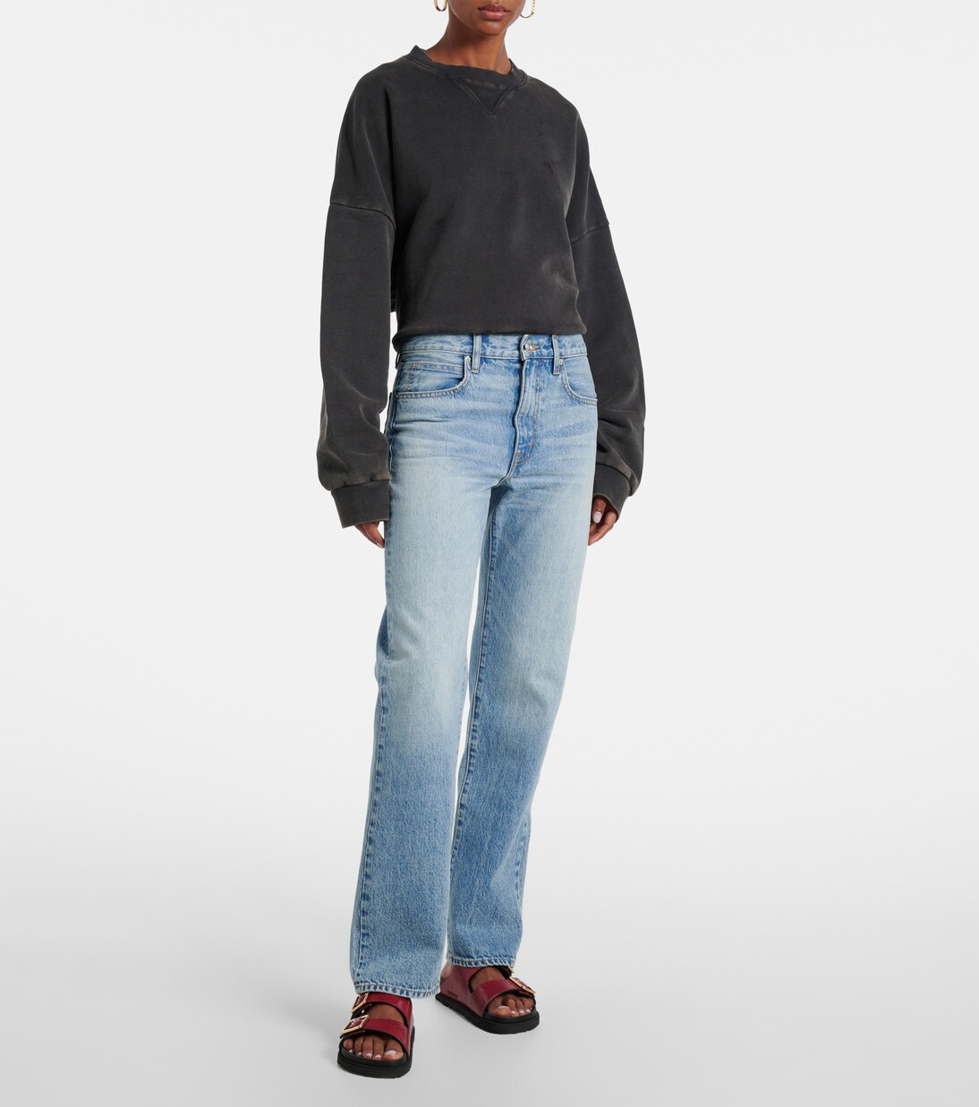 Kendra high-rise straight jeans | Slvrlake