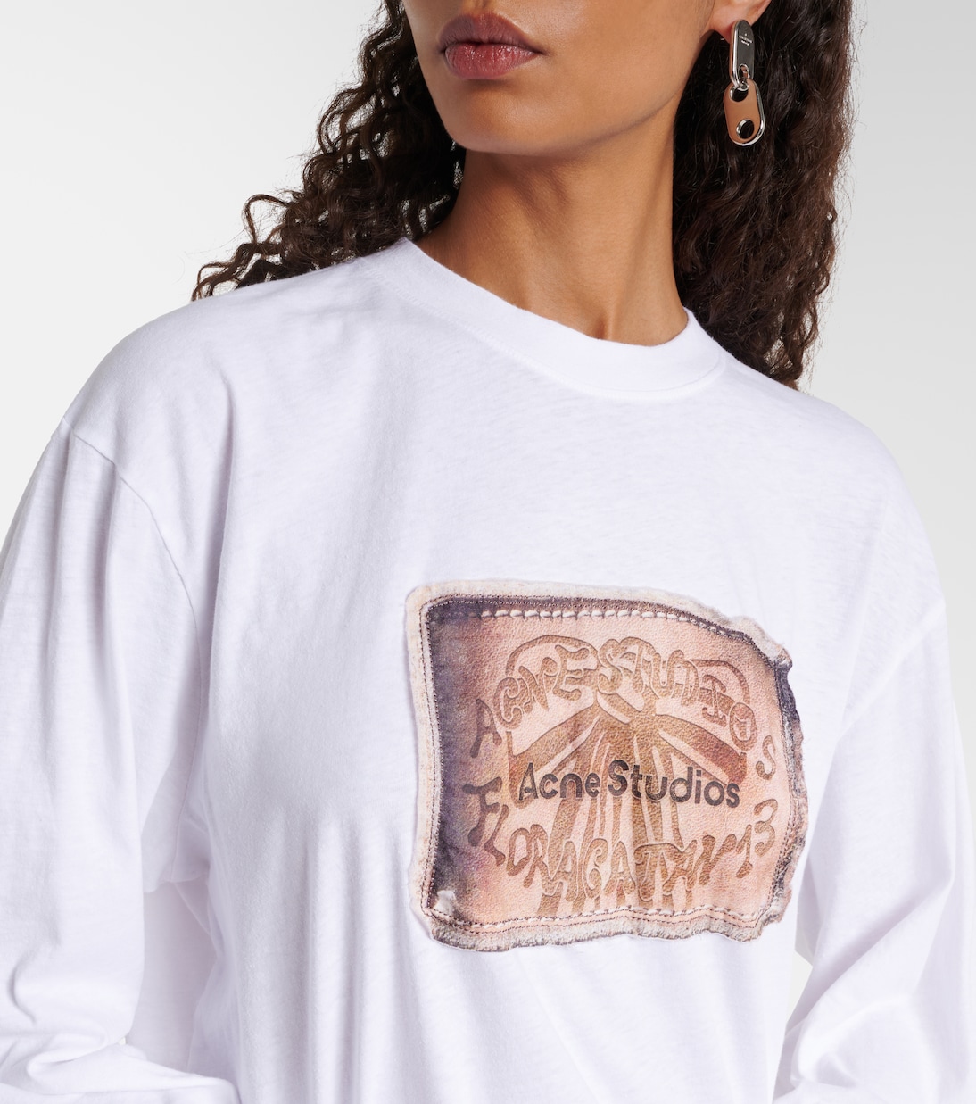 Printed cotton jersey top | Acne Studios