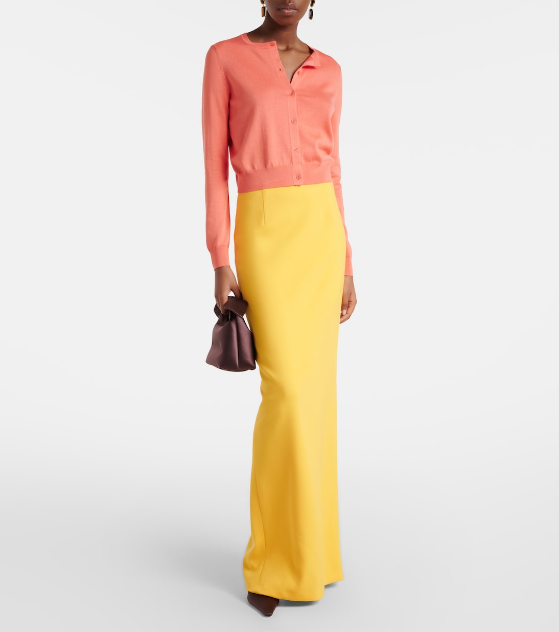 Cropped silk and cotton cardigan | Carolina Herrera