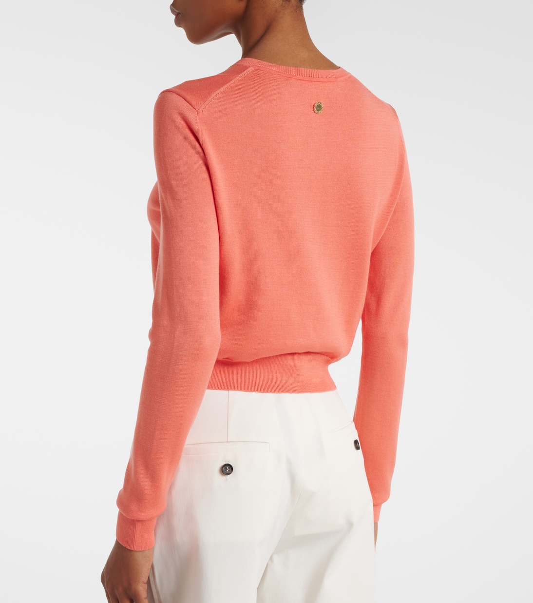 Cropped silk and cotton cardigan | Carolina Herrera