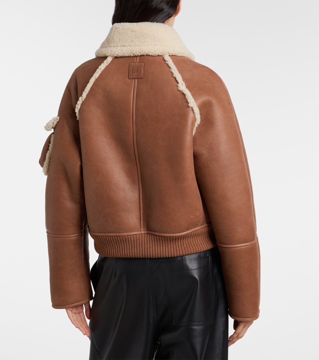 Shearling-trimmed leather blouson | Loewe