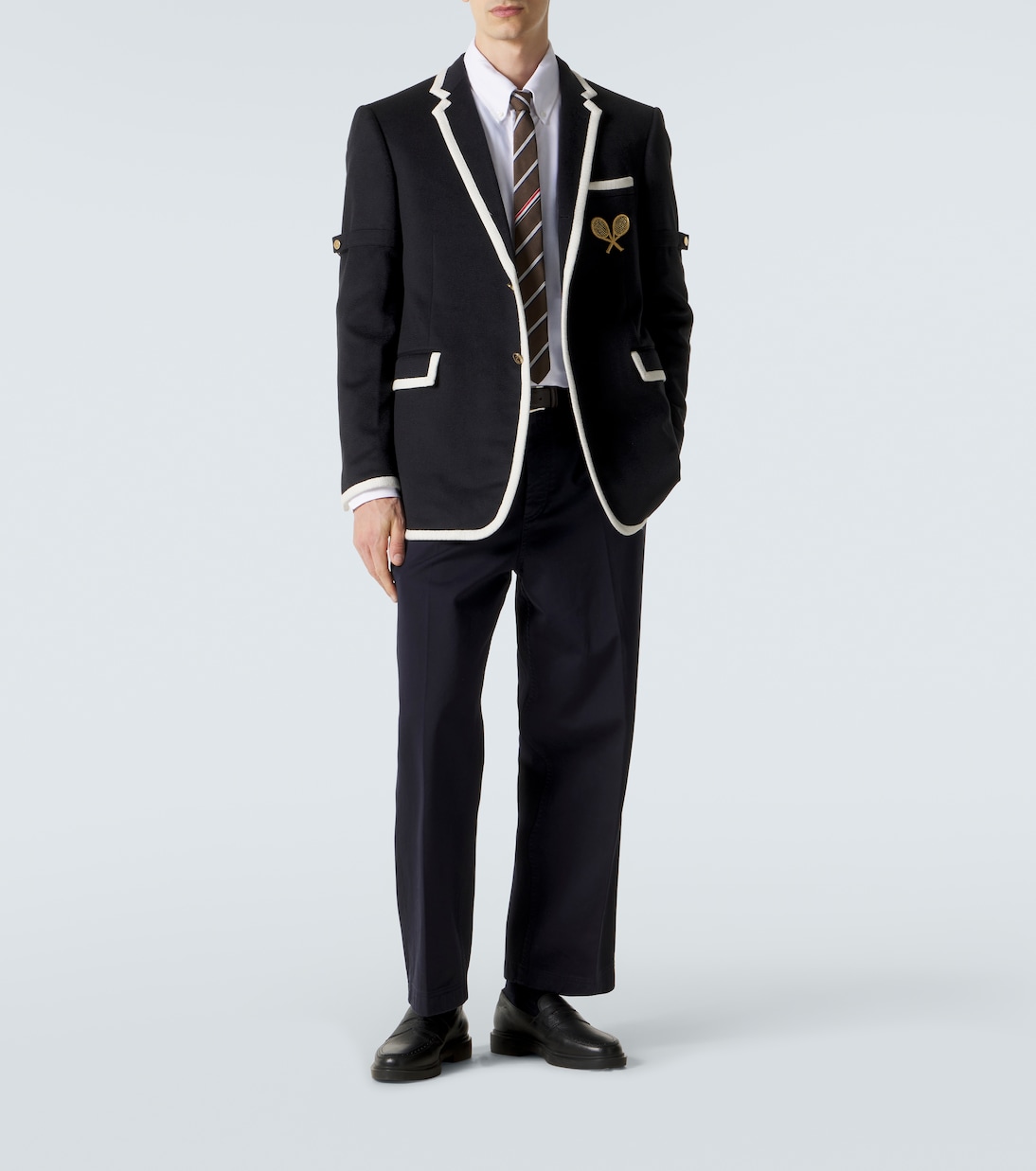 Blazer brodé en cachemire | Thom Browne