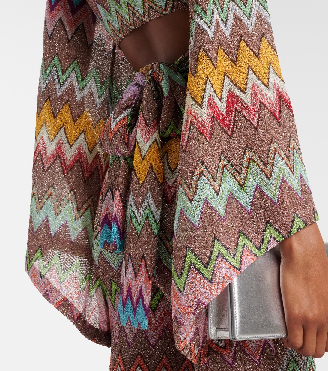 Top crop in lamé a zigzag | Missoni