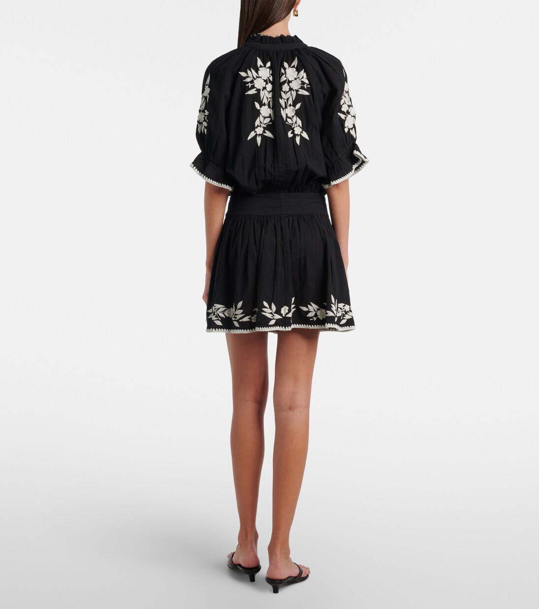 Minikleid aus Baumwolle und Leinen | Juliet Dunn