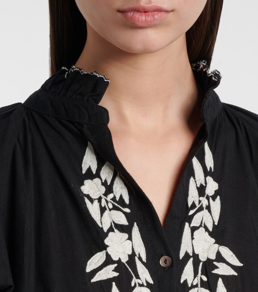 Minikleid aus Baumwolle und Leinen | Juliet Dunn