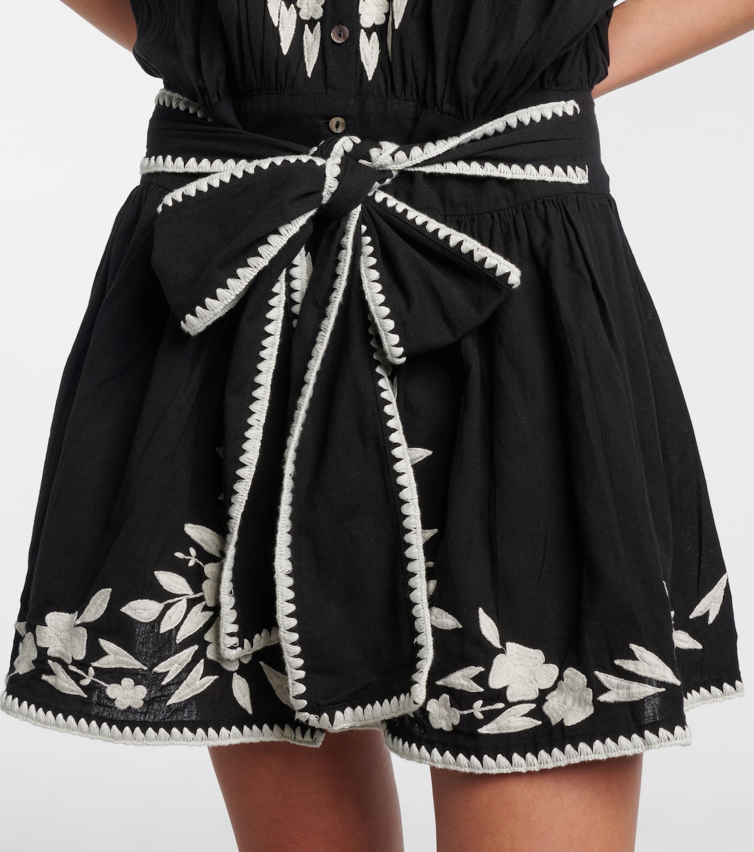 Minikleid aus Baumwolle und Leinen | Juliet Dunn