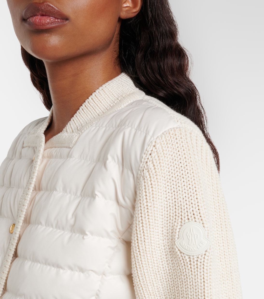 Down-paneled cotton cardigan  | Moncler