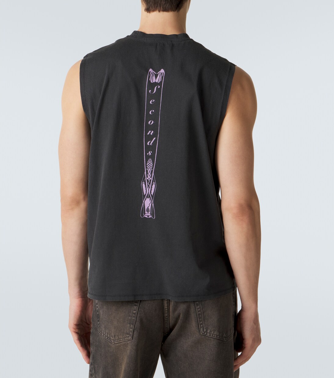 Breathe printed cotton tank top | Our Legacy
