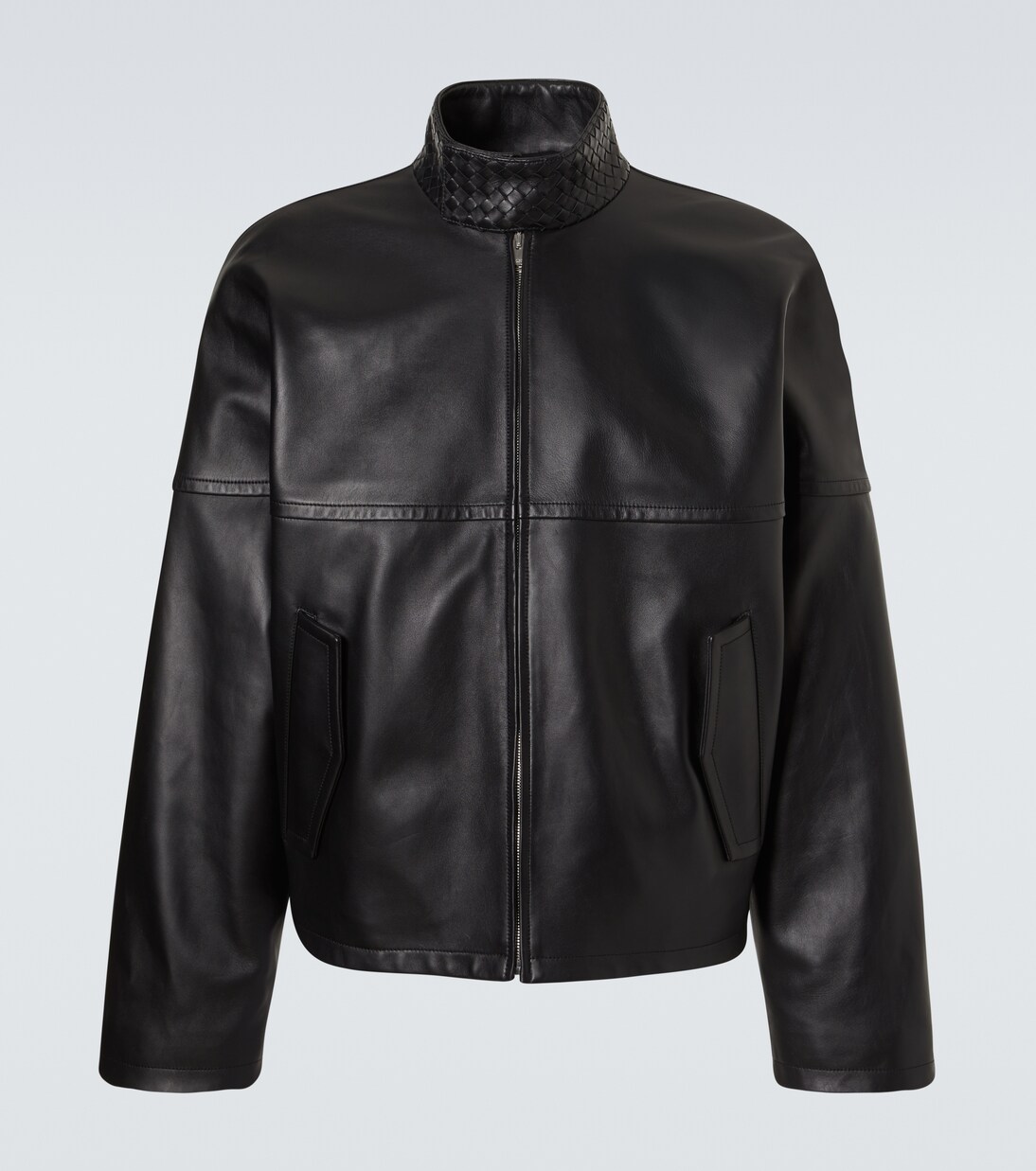 Intrecciato leather blouson jacket | Bottega Veneta