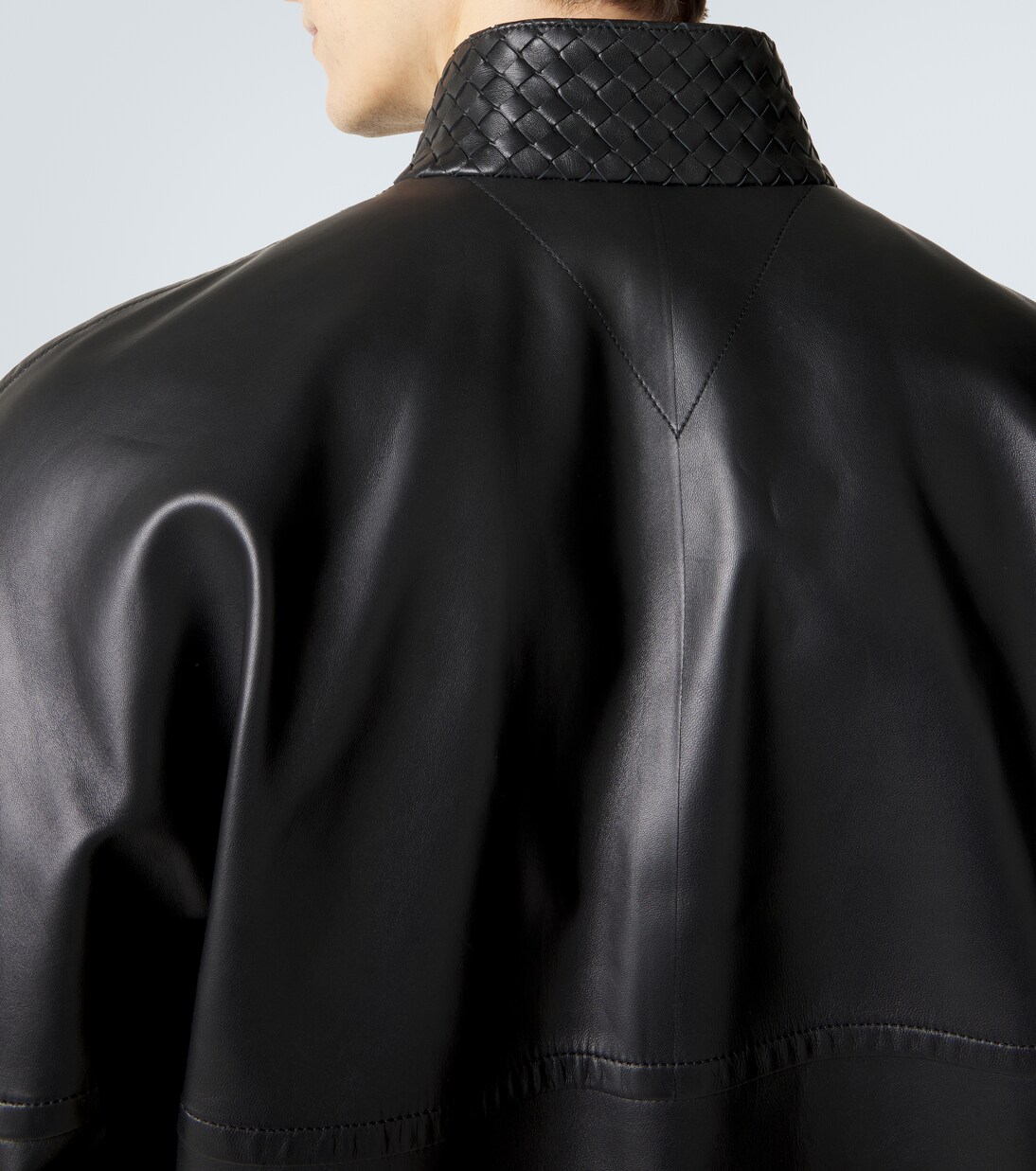 Intrecciato leather blouson jacket | Bottega Veneta