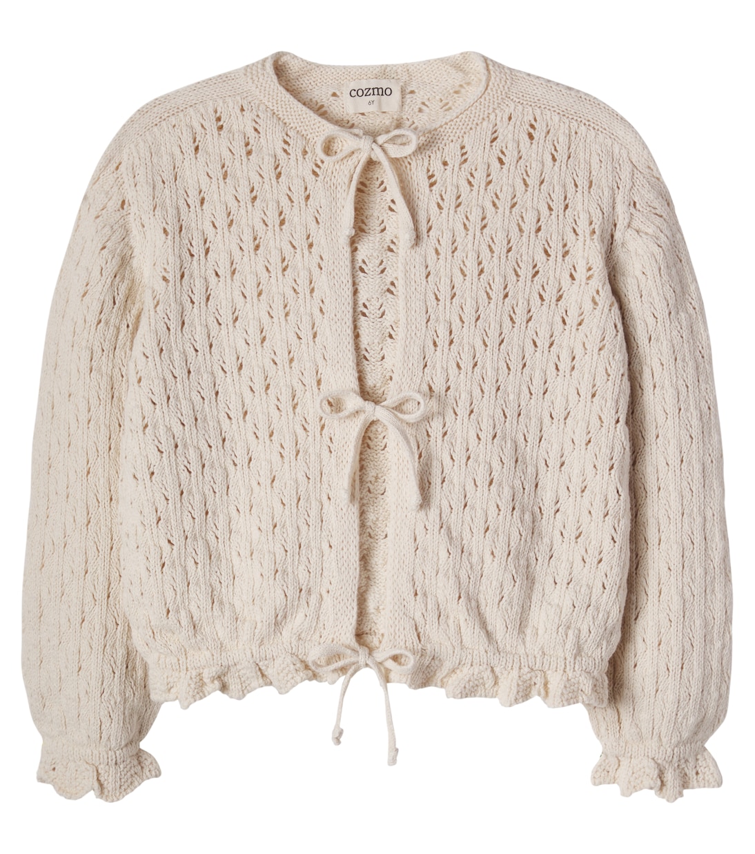 Ivy open-knit cotton cardigan | Cozmo