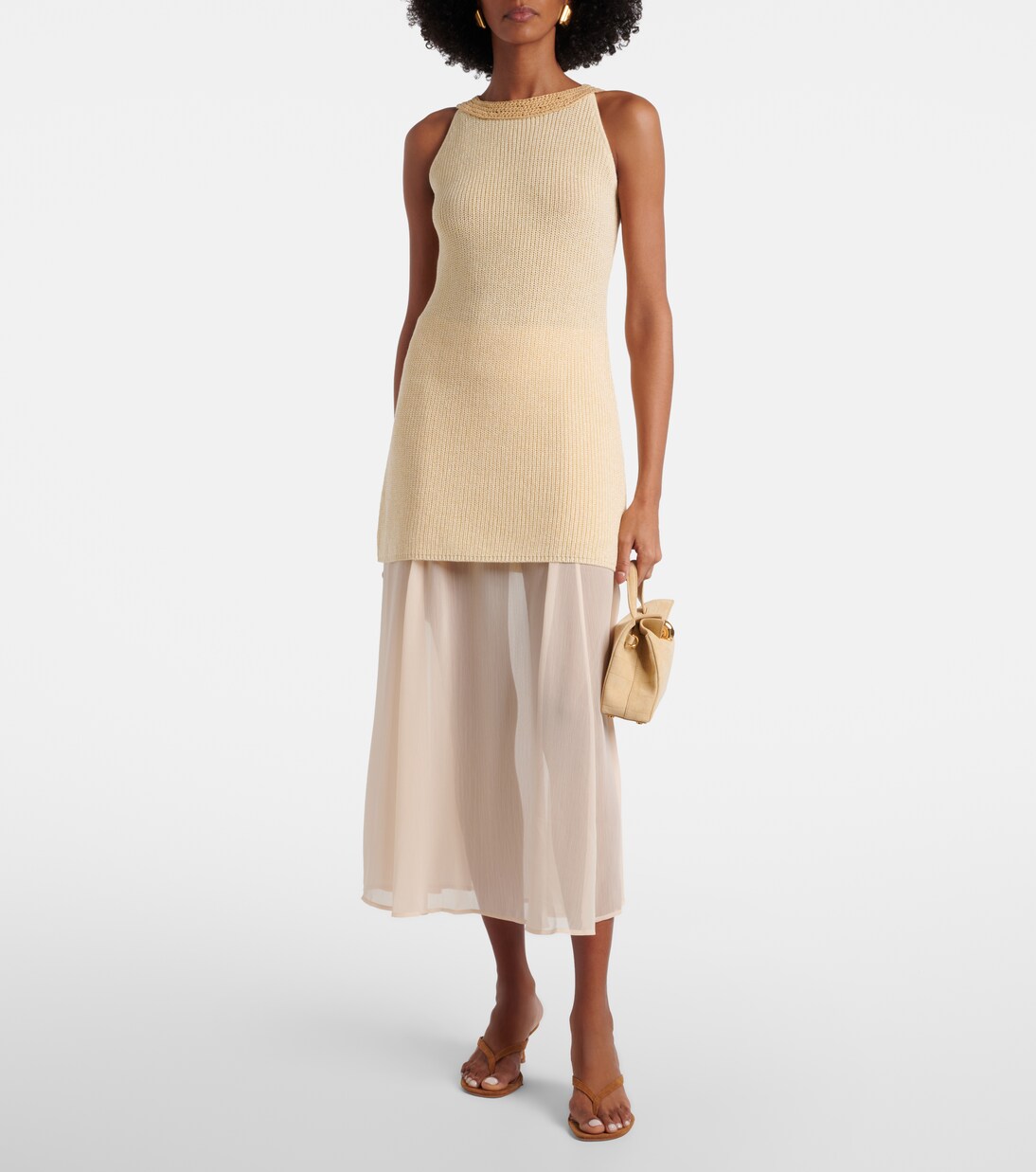 Knitted maxi dress | Xu Zhi