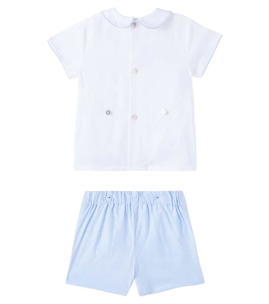 Baby Carlina embroidered top and shorts set | La Coqueta
