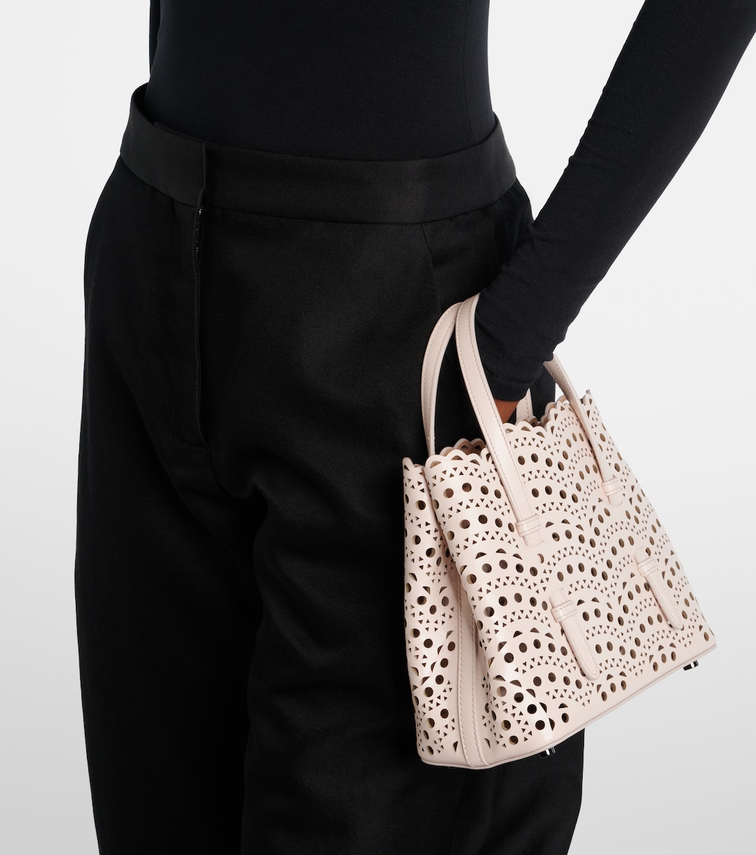 Mina 20 Vienne leather tote bag | Alaïa