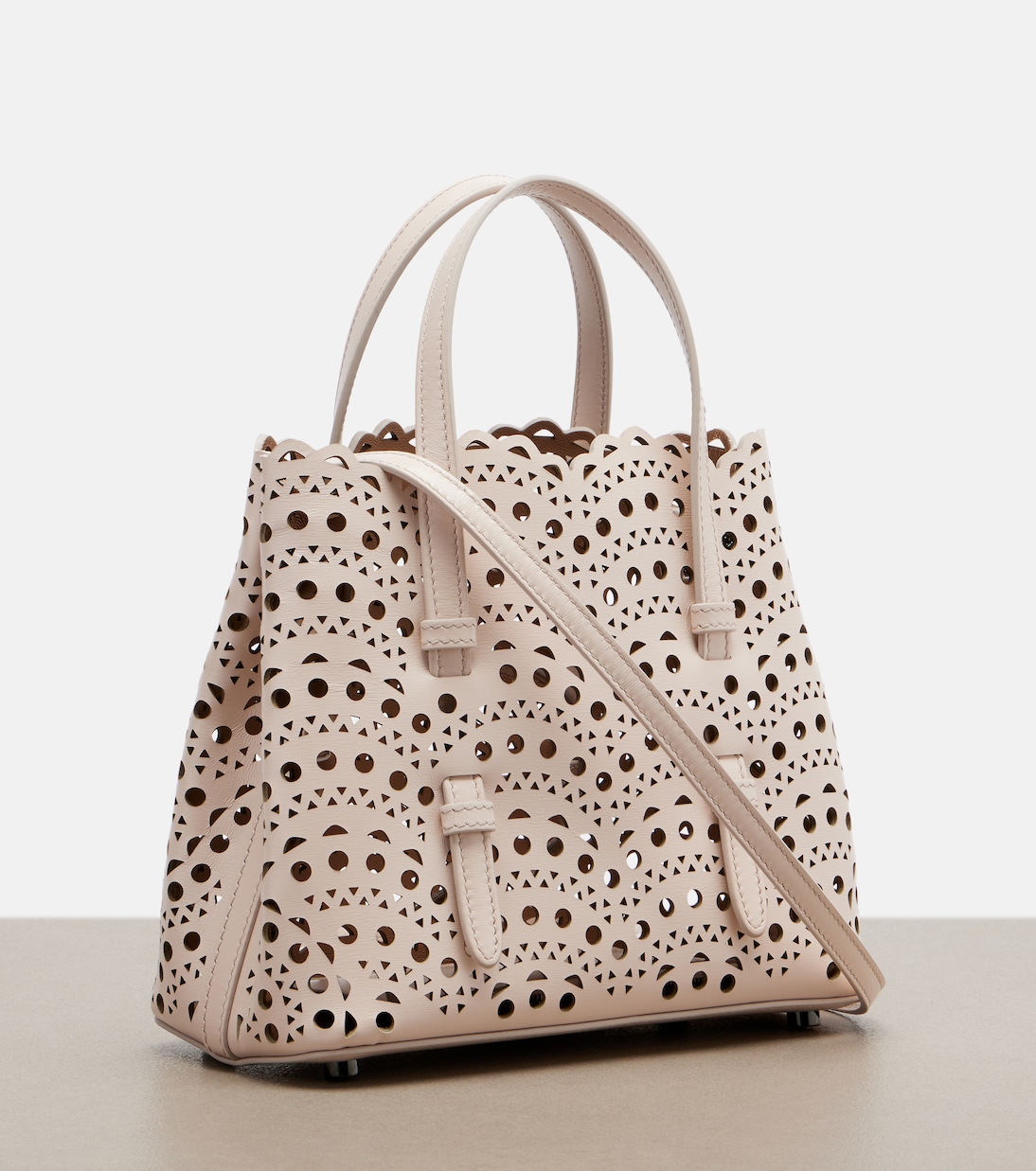 Mina 20 Vienne leather tote bag | Alaïa