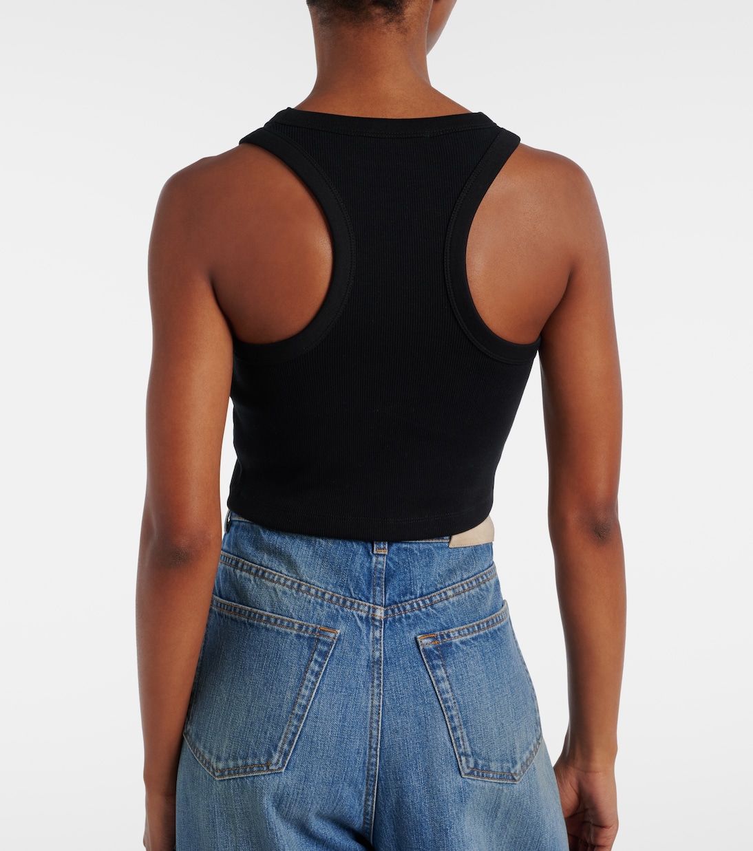 Cropped logo cotton tank top | Givenchy