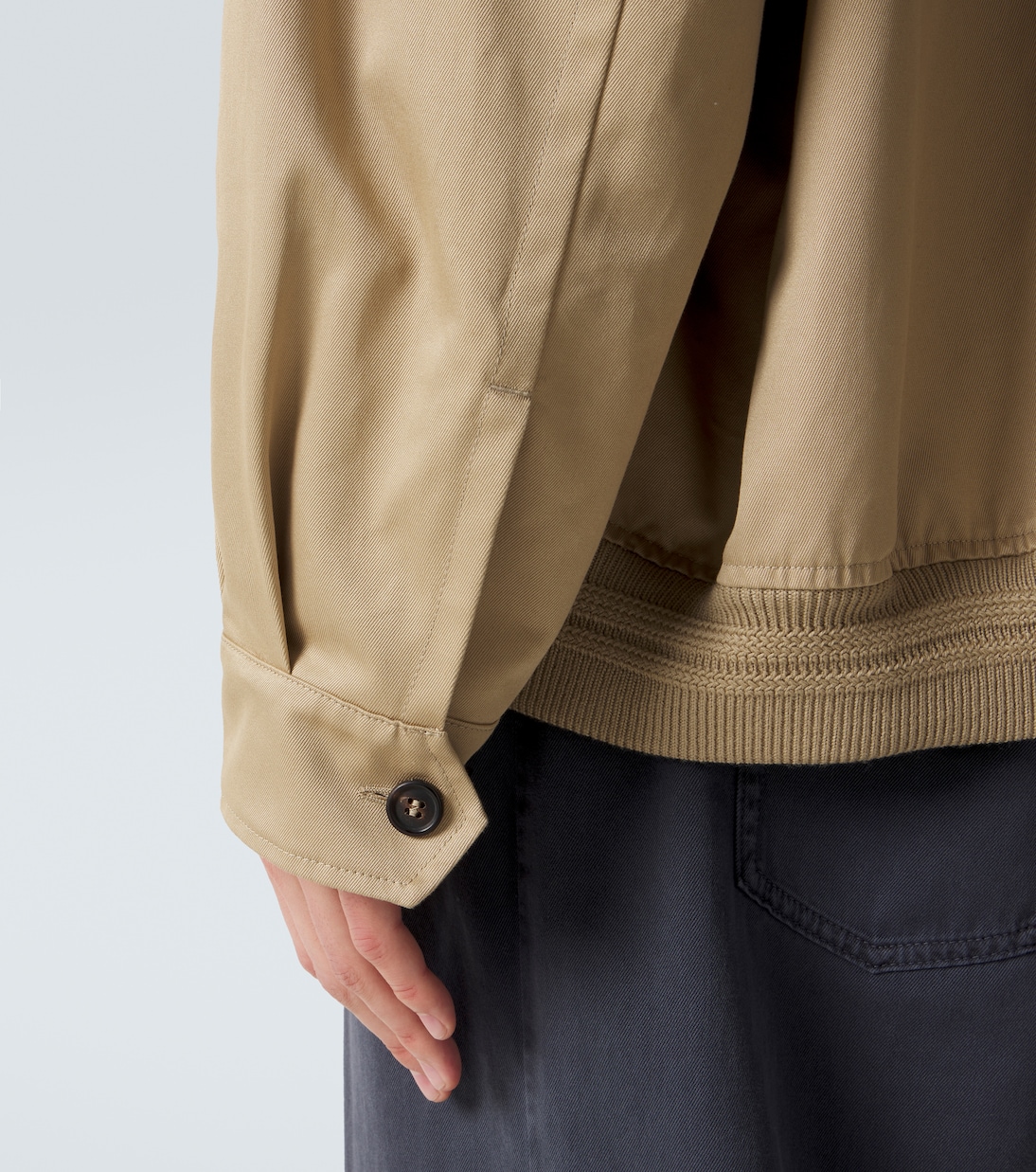 Cotton twill blouson jacket | Miu Miu