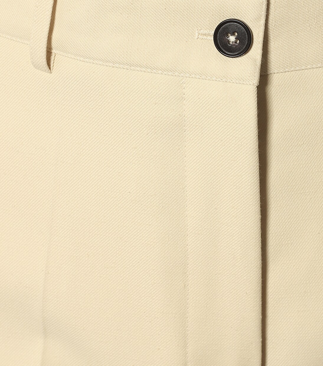 High-rise cotton-blend pants | Jil Sander