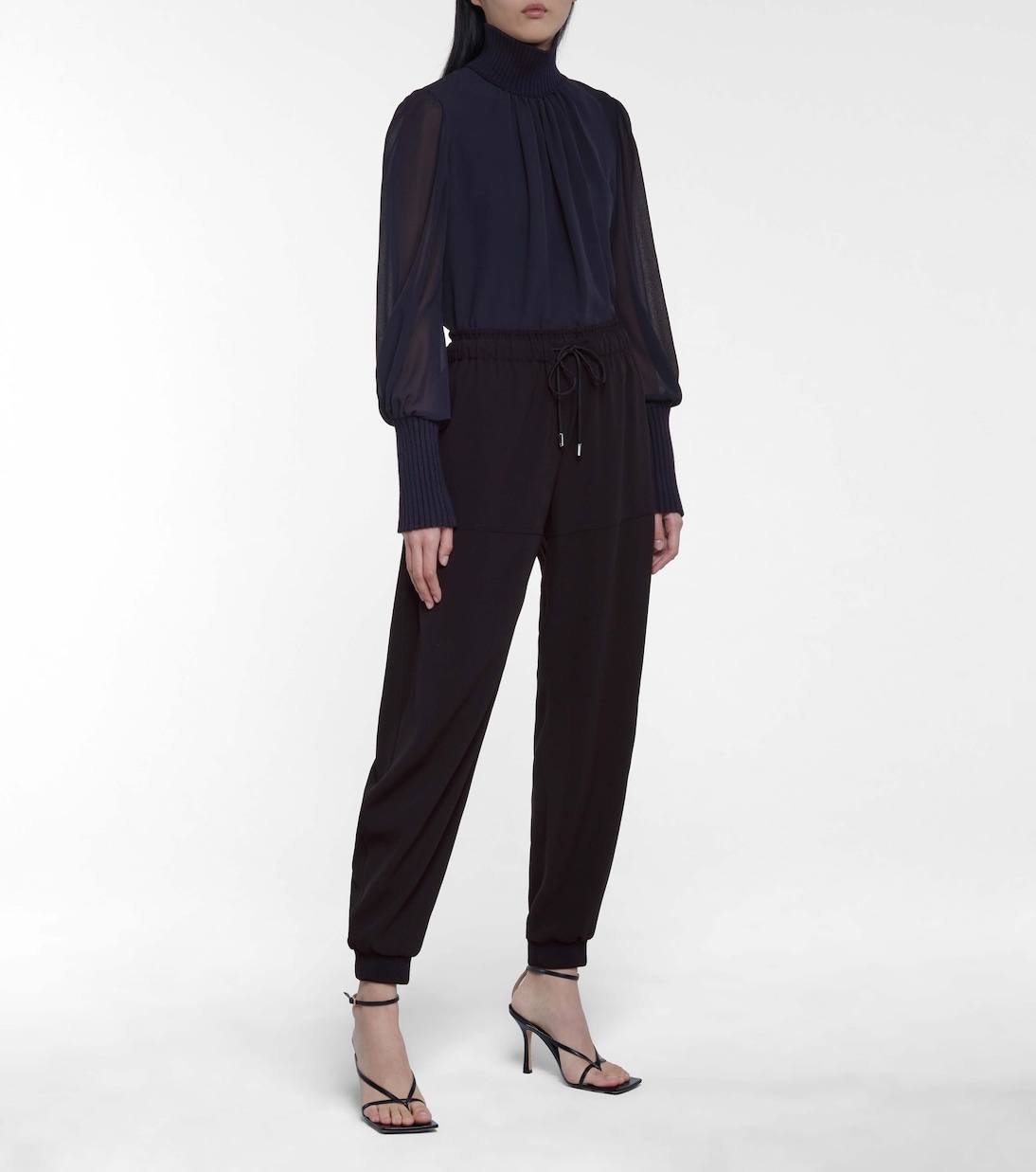 High-rise tapered pants | Chloé
