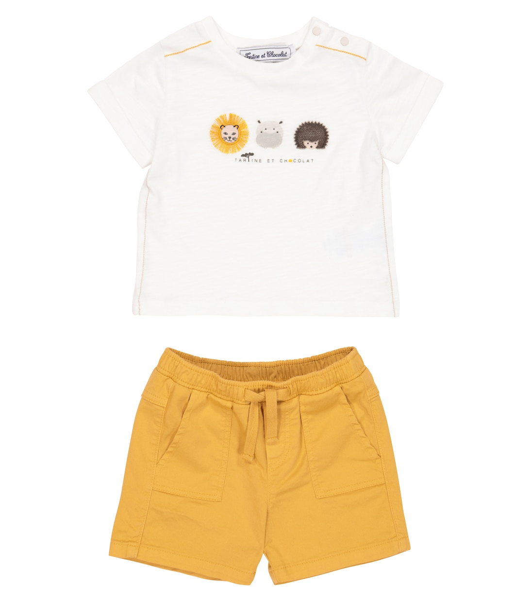 Bébé – Ensemble t-shirt imprimé et short en coton | Tartine et Chocolat