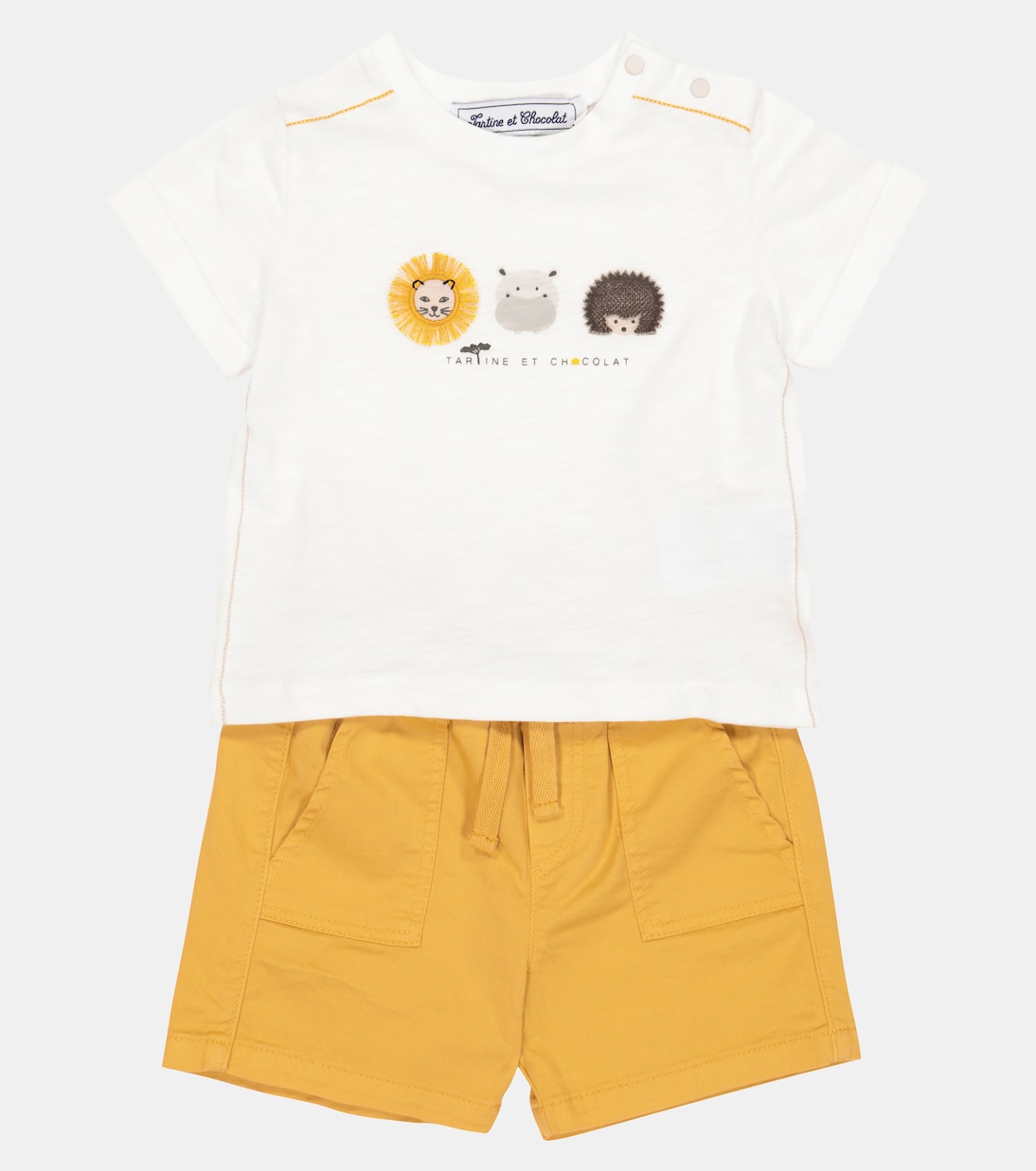 Bébé – Ensemble t-shirt imprimé et short en coton | Tartine et Chocolat
