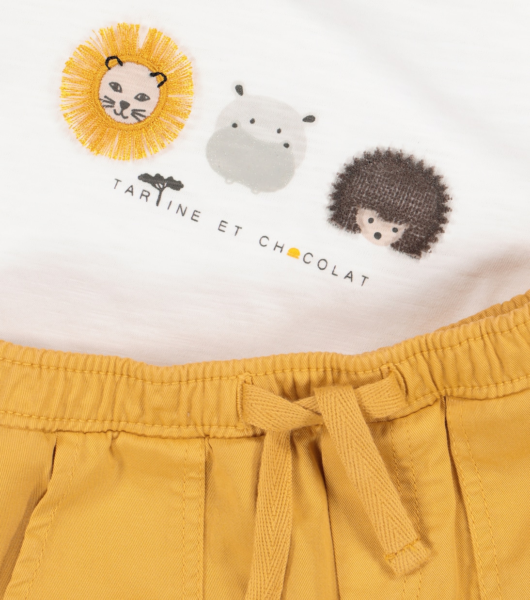 Bébé – Ensemble t-shirt imprimé et short en coton | Tartine et Chocolat