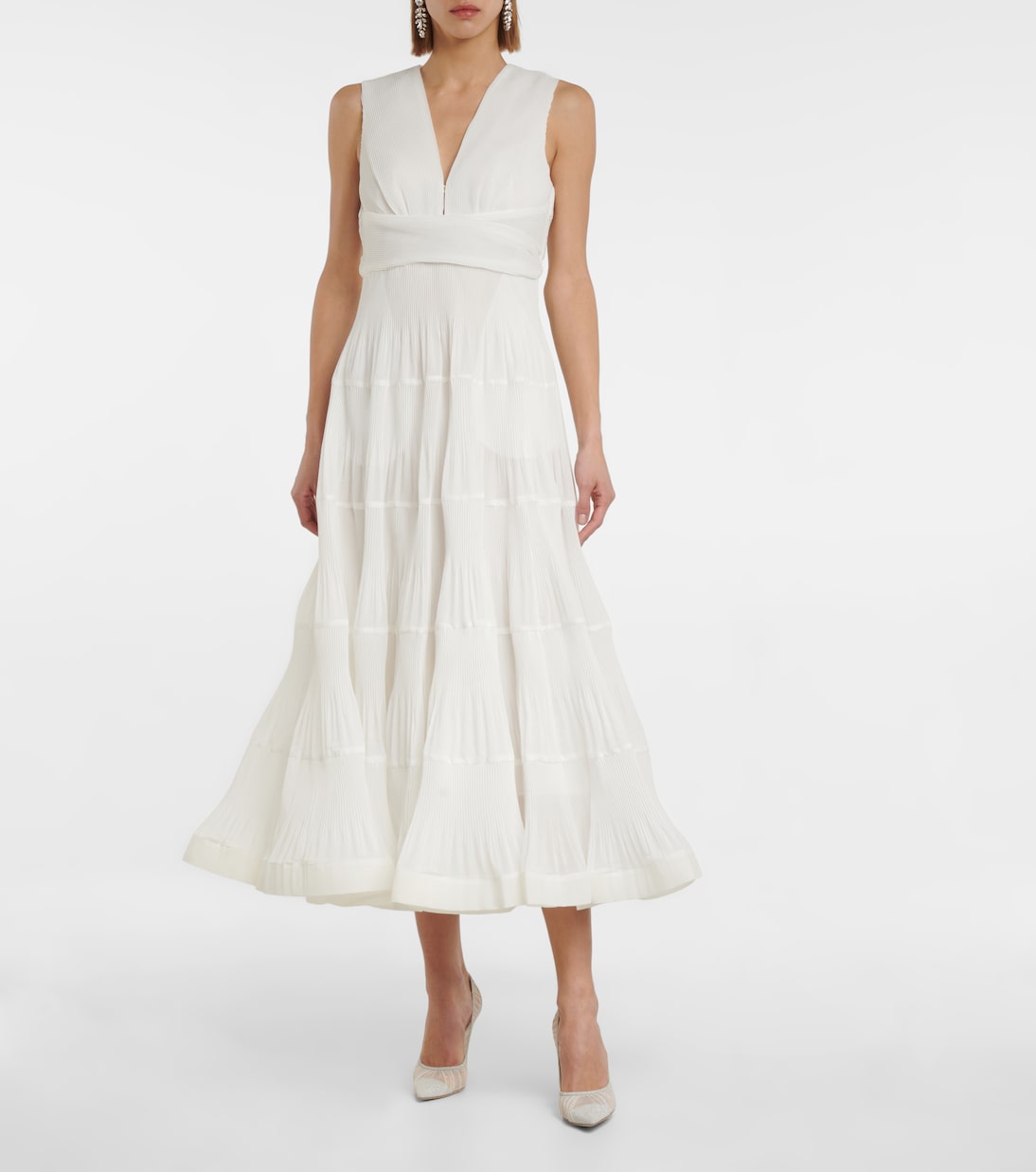 Postcard organdie midi dress | Zimmermann